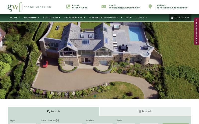 The George Webb Finn website homepage